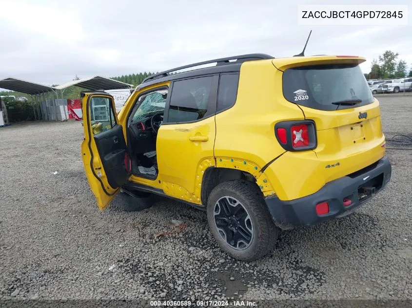 ZACCJBCT4GPD72845 2016 Jeep Renegade Trailhawk