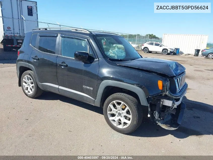 ZACCJBBT5GPD56624 2016 Jeep Renegade Latitude