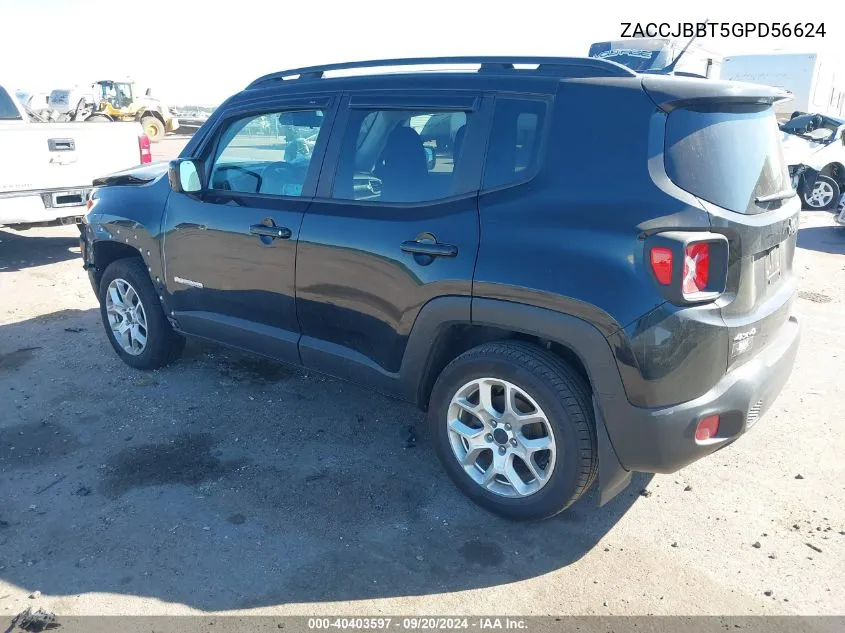 2016 Jeep Renegade Latitude VIN: ZACCJBBT5GPD56624 Lot: 40403597