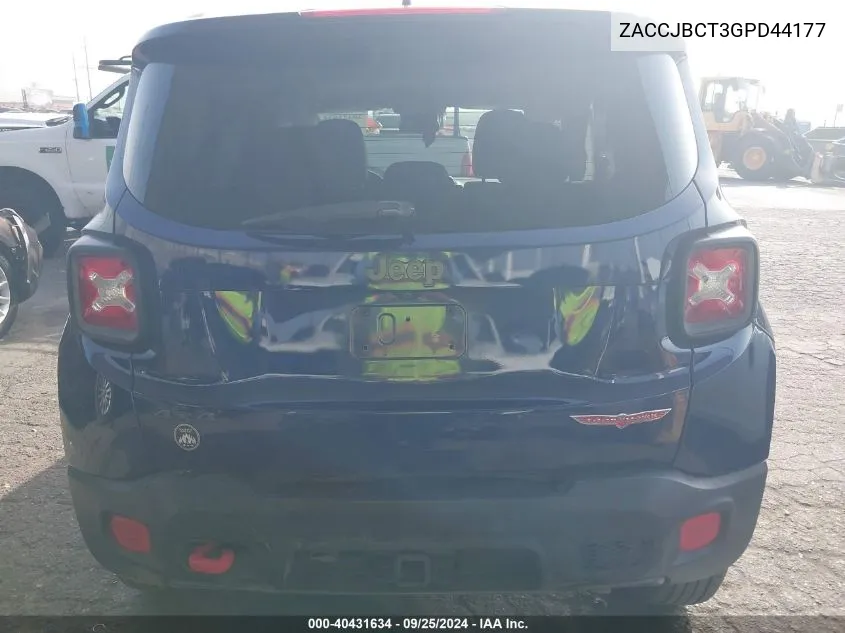 ZACCJBCT3GPD44177 2016 Jeep Renegade Trailhawk