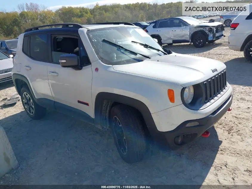 ZACCJBCTXGPE07405 2016 Jeep Renegade Trailhawk