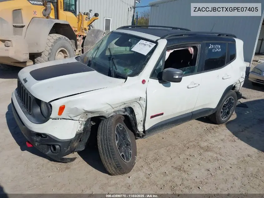 ZACCJBCTXGPE07405 2016 Jeep Renegade Trailhawk