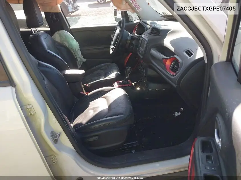 ZACCJBCTXGPE07405 2016 Jeep Renegade Trailhawk
