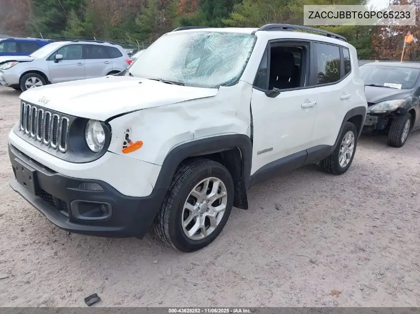 ZACCJBBT6GPC65233 2016 Jeep Renegade Latitude