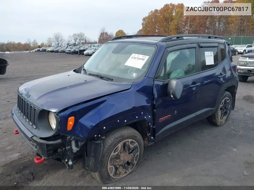 ZACCJBCT0GPC67817 2016 Jeep Renegade Trailhawk