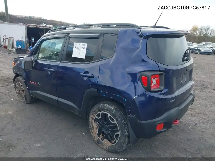 ZACCJBCT0GPC67817 2016 Jeep Renegade Trailhawk