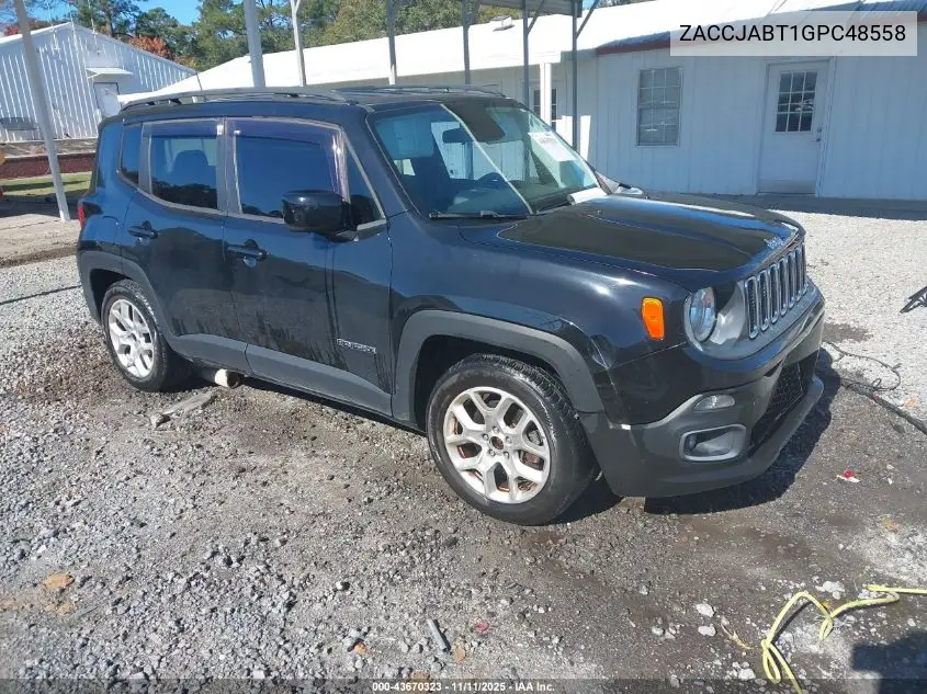 ZACCJABT1GPC48558 2016 Jeep Renegade Latitude