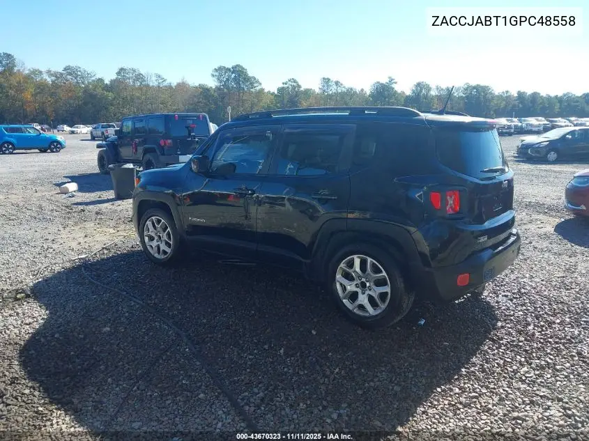 ZACCJABT1GPC48558 2016 Jeep Renegade Latitude