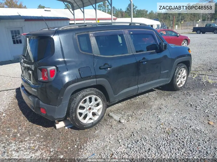 ZACCJABT1GPC48558 2016 Jeep Renegade Latitude
