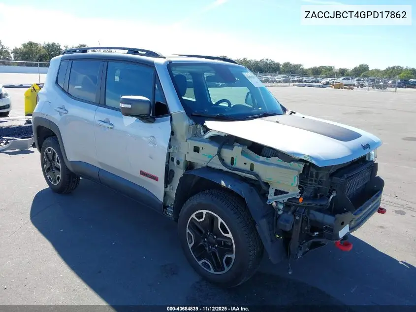 ZACCJBCT4GPD17862 2016 Jeep Renegade Trailhawk