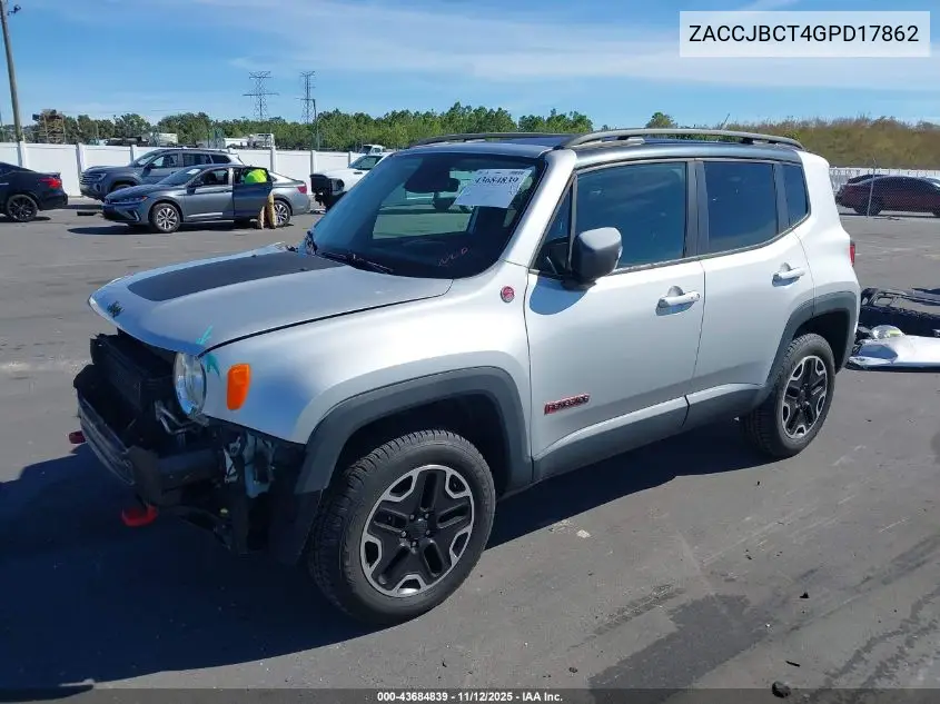 ZACCJBCT4GPD17862 2016 Jeep Renegade Trailhawk