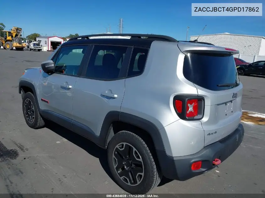 ZACCJBCT4GPD17862 2016 Jeep Renegade Trailhawk