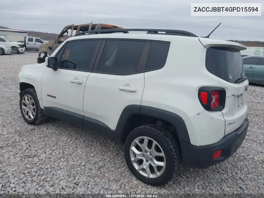 ZACCJBBT4GPD15594 2016 Jeep Renegade Latitude