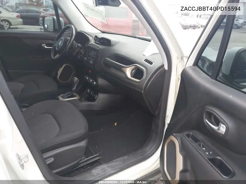 ZACCJBBT4GPD15594 2016 Jeep Renegade Latitude