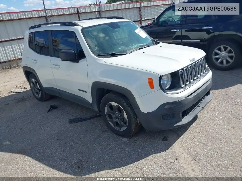 ZACCJAAT9GPE00586 2016 Jeep Renegade Sport
