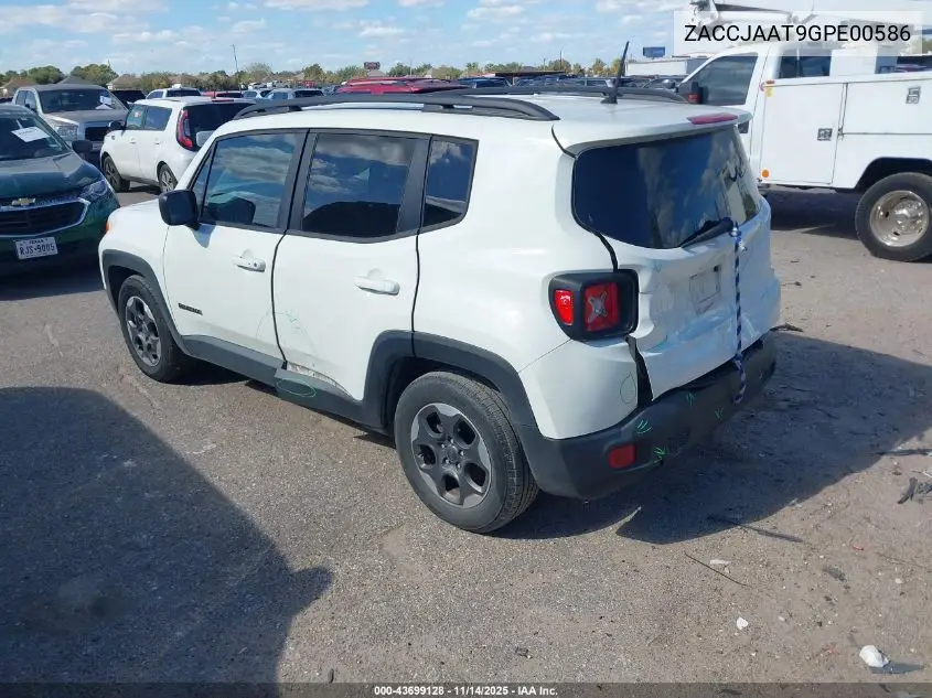 ZACCJAAT9GPE00586 2016 Jeep Renegade Sport
