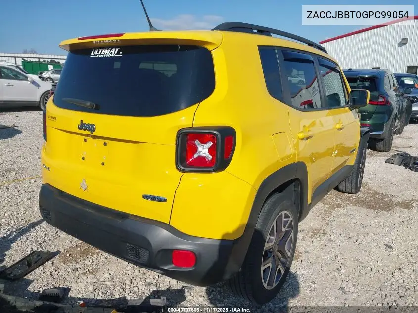 ZACCJBBT0GPC99054 2016 Jeep Renegade Latitude
