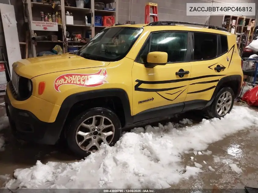 ZACCJBBT4GPC46812 2016 Jeep Renegade Latitude