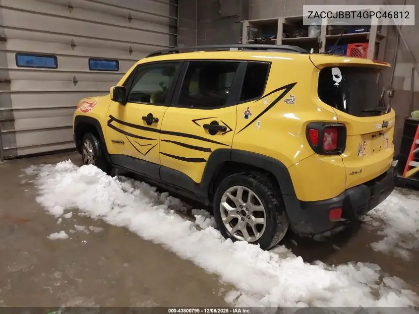 ZACCJBBT4GPC46812 2016 Jeep Renegade Latitude