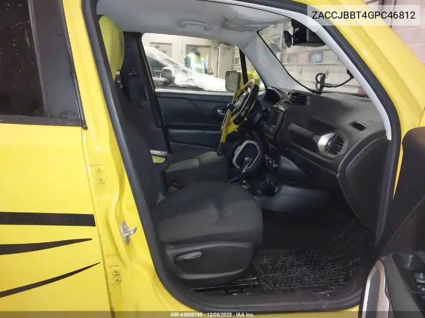 ZACCJBBT4GPC46812 2016 Jeep Renegade Latitude