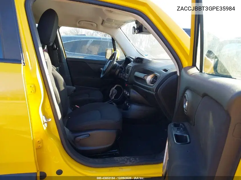 ZACCJBBT3GPE35984 2016 Jeep Renegade Latitude
