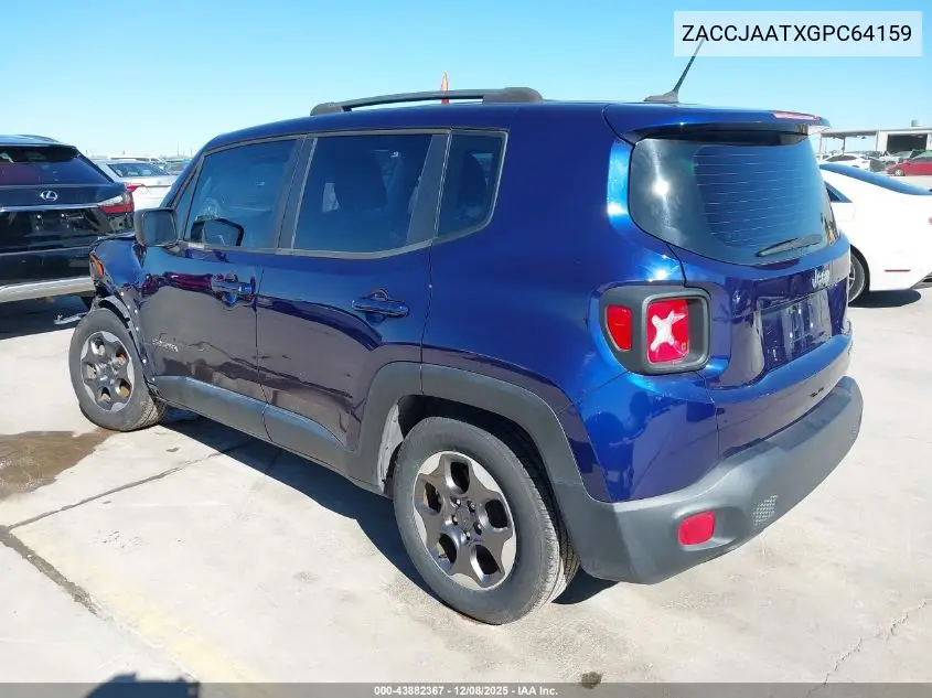 ZACCJAATXGPC64159 2016 Jeep Renegade Sport