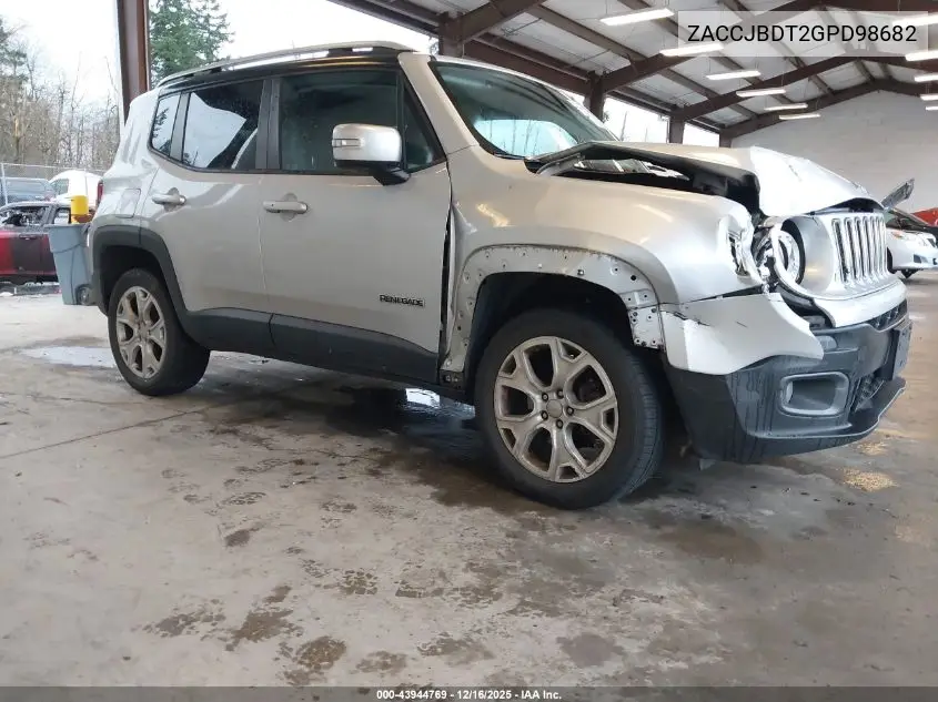 ZACCJBDT2GPD98682 2016 Jeep Renegade Limited