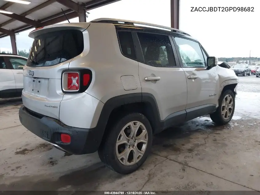 ZACCJBDT2GPD98682 2016 Jeep Renegade Limited