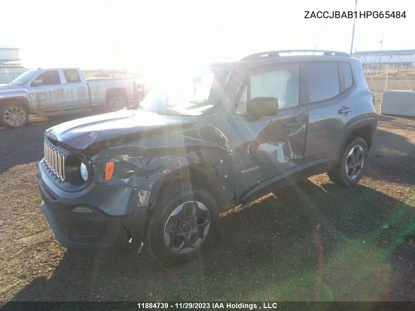 2017 Jeep Renegade Sport VIN: ZACCJBAB1HPG65484 Lot: 11884739