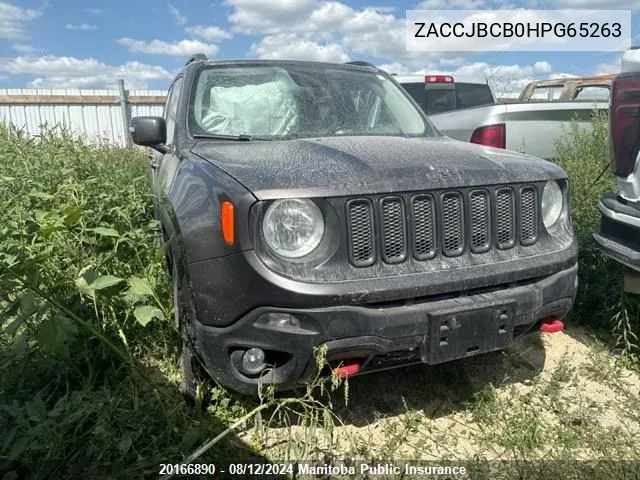 2017 Jeep Renegade Trailhawk VIN: ZACCJBCB0HPG65263 Lot: 20166890