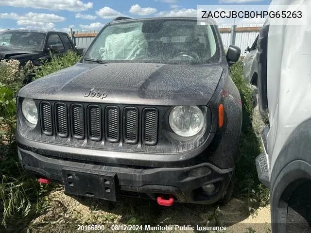 2017 Jeep Renegade Trailhawk VIN: ZACCJBCB0HPG65263 Lot: 20166890