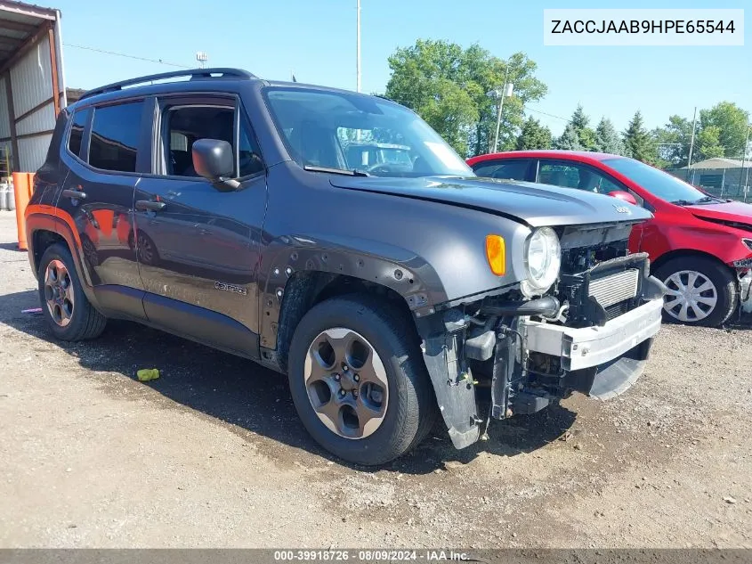 2017 Jeep Renegade Sport Fwd VIN: ZACCJAAB9HPE65544 Lot: 39918726