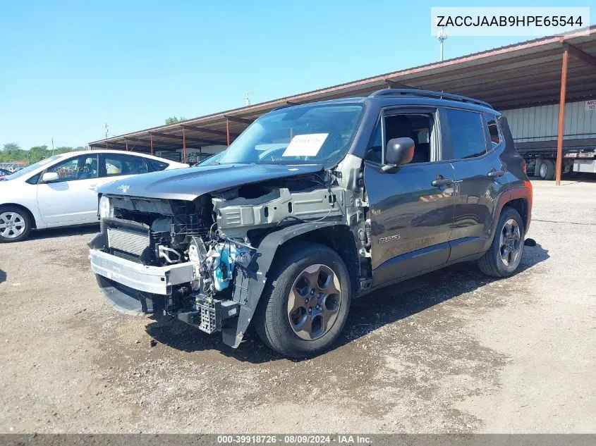 2017 Jeep Renegade Sport Fwd VIN: ZACCJAAB9HPE65544 Lot: 39918726