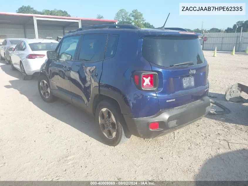 ZACCJAAB7HPE62335 2017 Jeep Renegade Sport Fwd