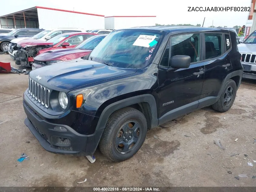 ZACCJAABXHPF80282 2017 Jeep Renegade Sport Fwd