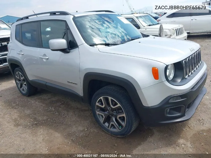 ZACCJBBB0HPF65679 2017 Jeep Renegade Latitude 4X4