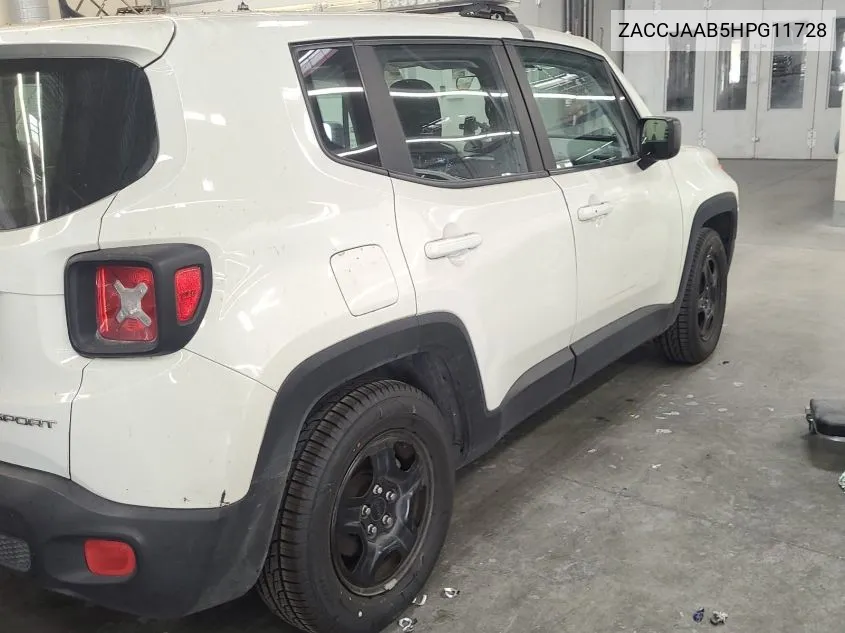 ZACCJAAB5HPG11728 2017 Jeep Renegade Sport Fwd