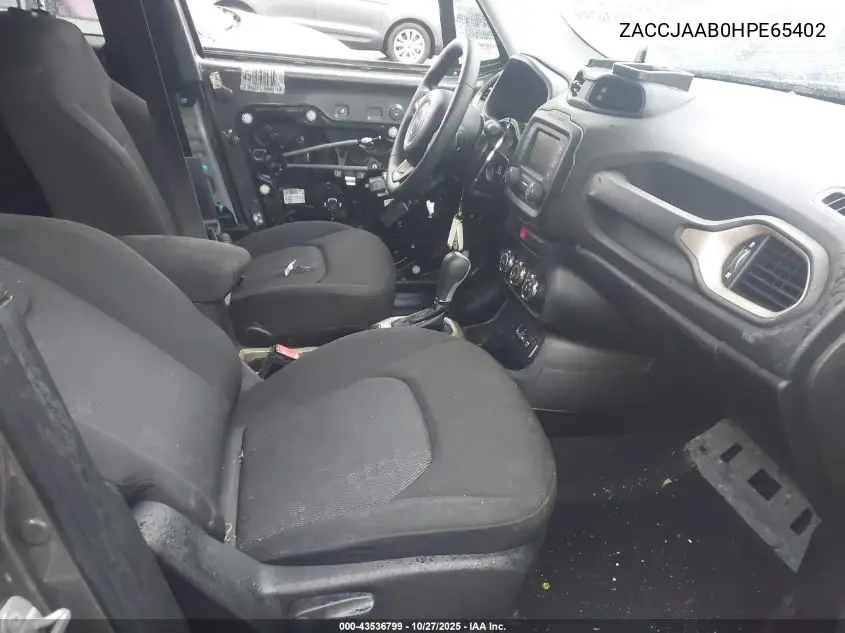 ZACCJAAB0HPE65402 2017 Jeep Renegade Sport Fwd