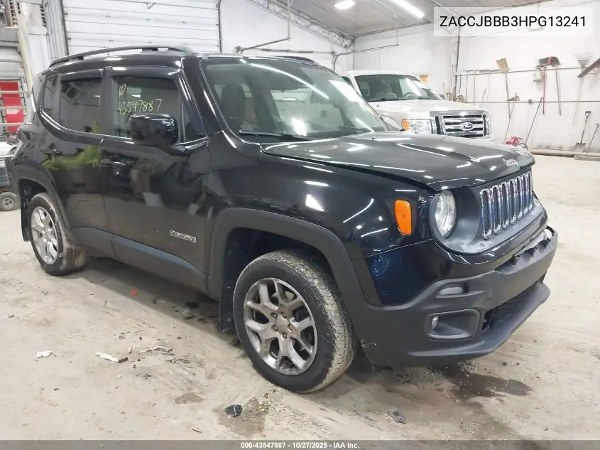 ZACCJBBB3HPG13241 2017 Jeep Renegade Latitude 4X4