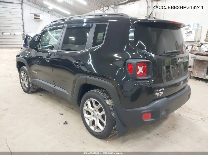 ZACCJBBB3HPG13241 2017 Jeep Renegade Latitude 4X4