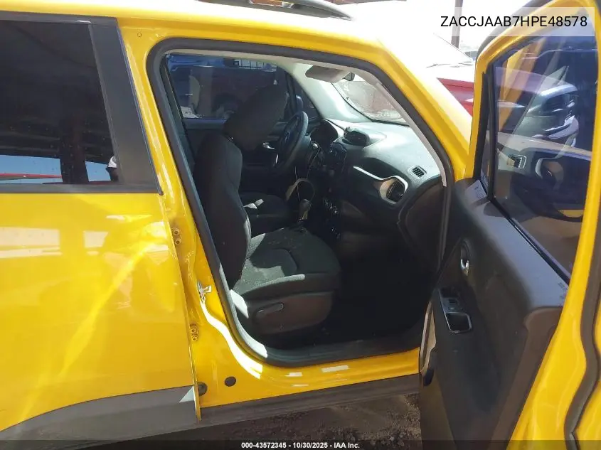 ZACCJAAB7HPE48578 2017 Jeep Renegade Sport Fwd