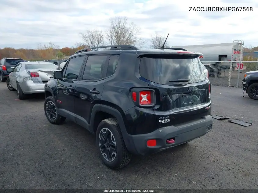 ZACCJBCBXHPG67568 2017 Jeep Renegade Trailhawk 4X4