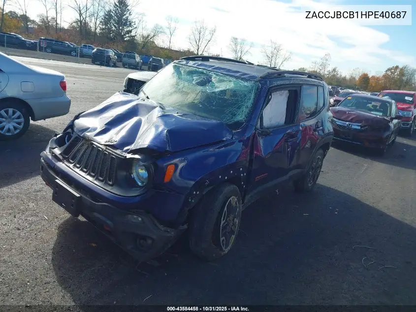 ZACCJBCB1HPE40687 2017 Jeep Renegade Trailhawk 4X4