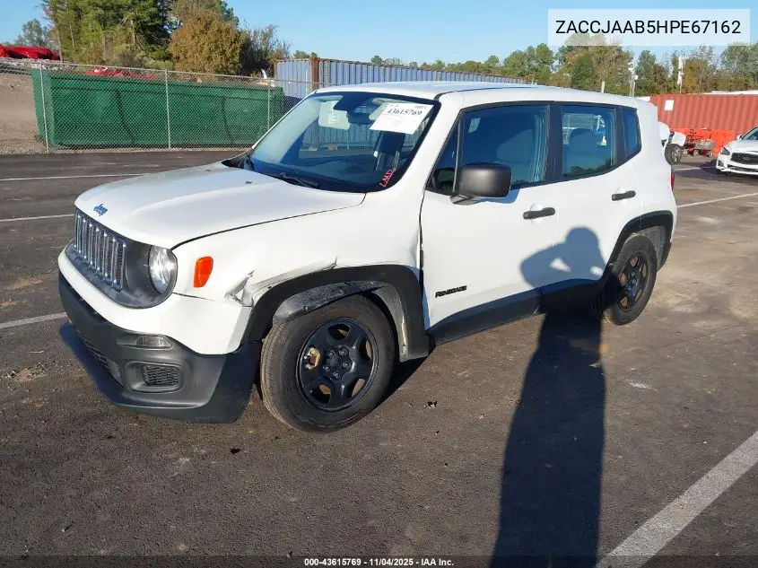 ZACCJAAB5HPE67162 2017 Jeep Renegade Sport Fwd