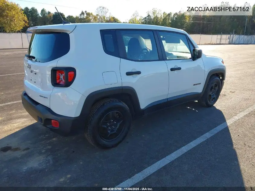 ZACCJAAB5HPE67162 2017 Jeep Renegade Sport Fwd