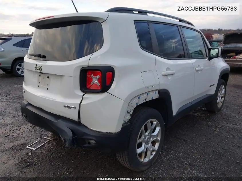 ZACCJBBB1HPG56783 2017 Jeep Renegade Latitude 4X4