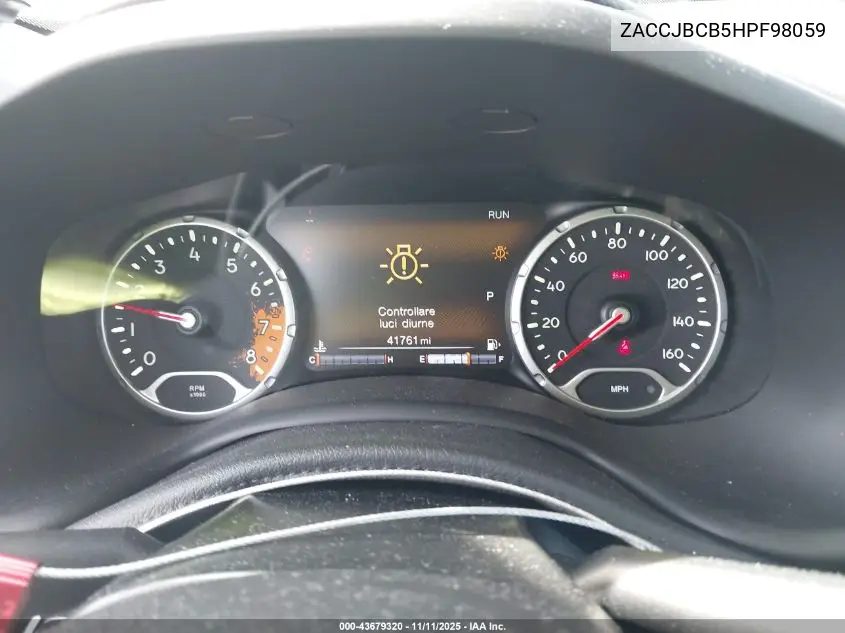 ZACCJBCB5HPF98059 2017 Jeep Renegade Deserthawk 4X4