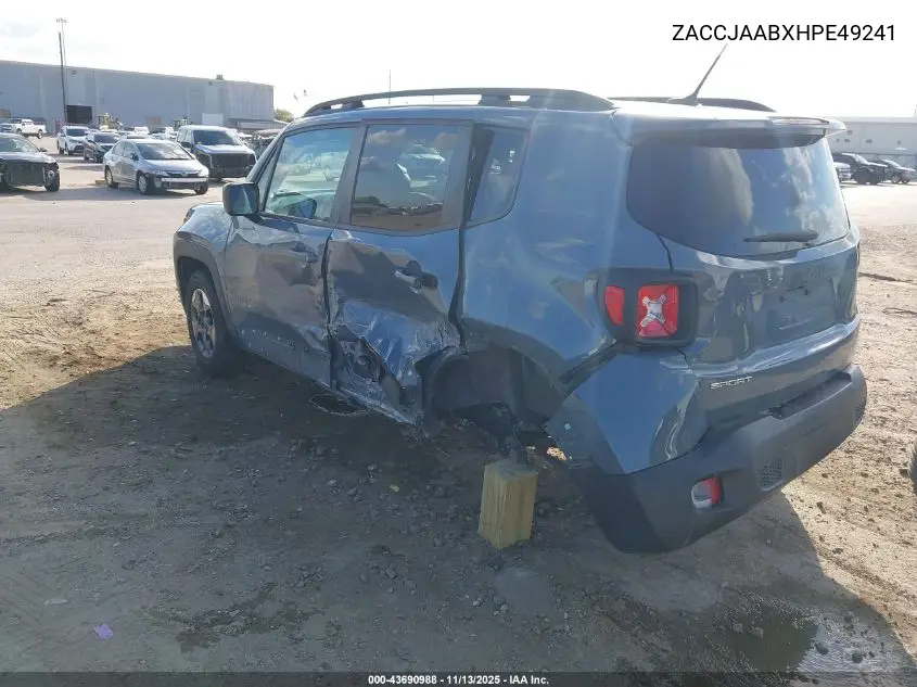 ZACCJAABXHPE49241 2017 Jeep Renegade Sport Fwd