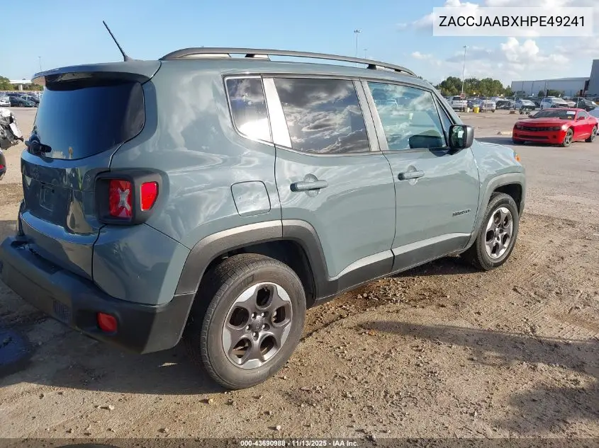 ZACCJAABXHPE49241 2017 Jeep Renegade Sport Fwd