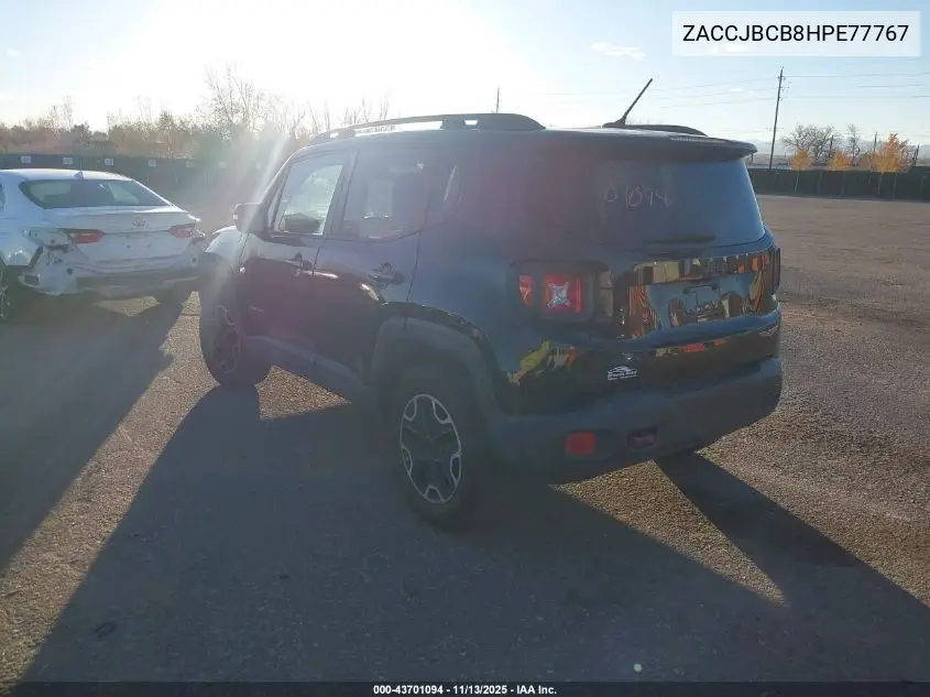 ZACCJBCB8HPE77767 2017 Jeep Renegade Trailhawk 4X4